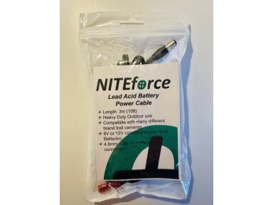NiteForce kabelis akumuliatoriui (Lead Acid Battery Power Cable)